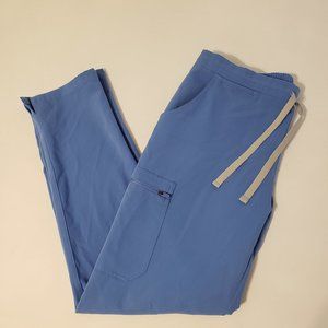 FIGS Ceil Blue Yola Skinny Scrub Pants Medium Regular